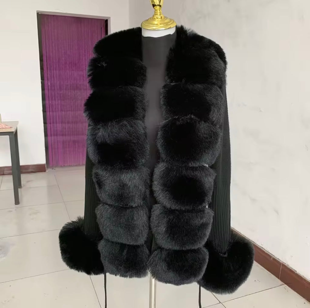 LEXIE Faux Fur Cardigans