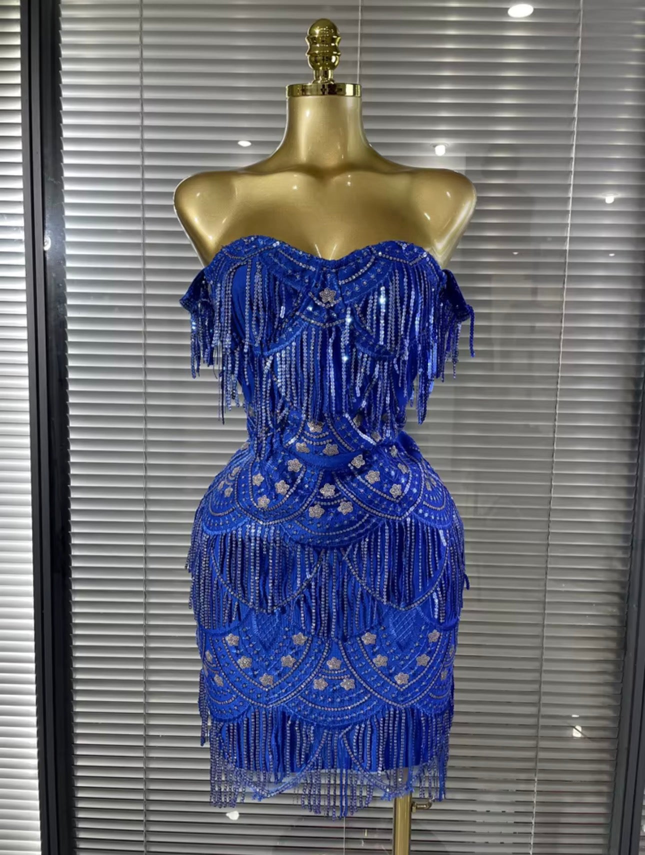 Vienna Royal Blue Mini Dress